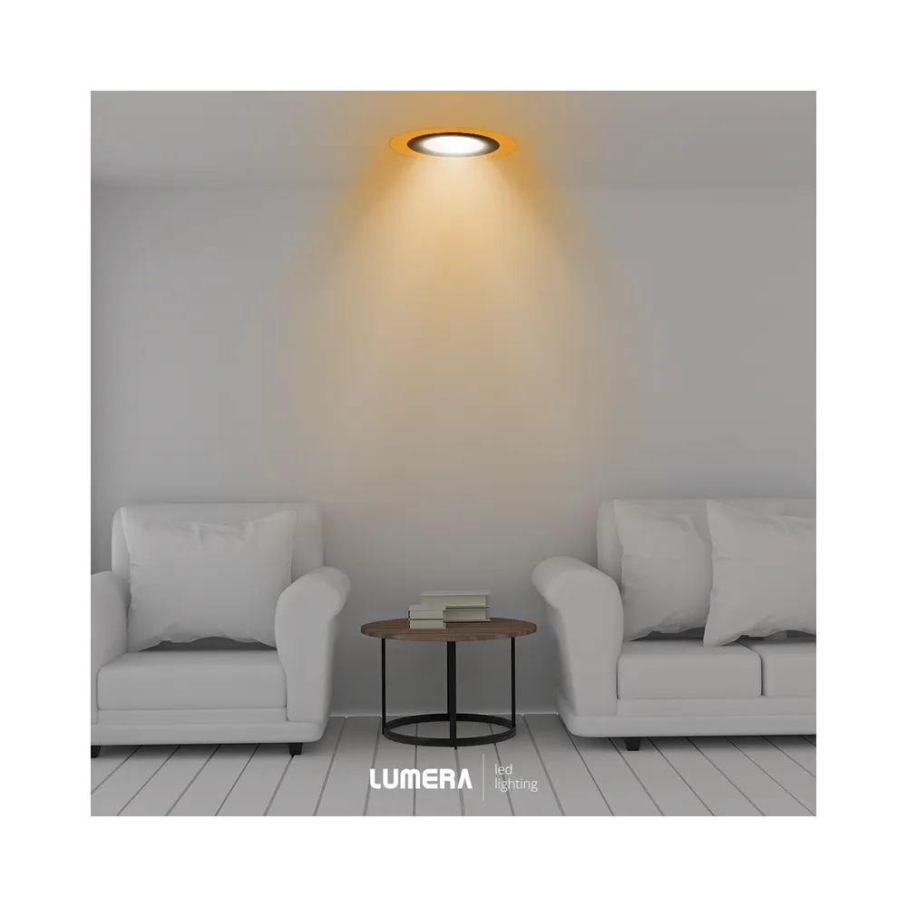 LUMERA LED panel Lumera Lighting 6W + 3W, 4000K + 3000K, vgrajen, okrogel - LM-306-9W