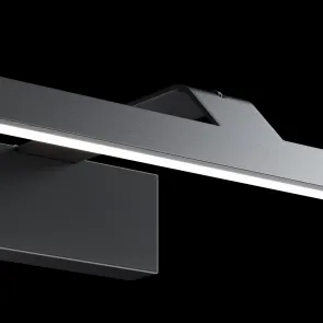 Black LED Mirror Light MIR010WL-L12B4K for Bathroom