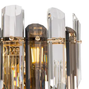 Wall Light DIA200WL-02G with Crystal Accents in Gold