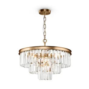 Black Gold Pendant Chandelier MOD048PL-09G