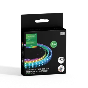 GREEN TECH LED strip Green Tech 1m, USB + remote, 7.2 W/m, 5050, 30 LED/m, RGB, IP20 - LSU-USB1M