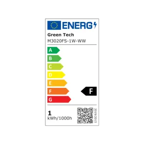 GREEN TECH LED vgradna podna svetilka Green Tech 1W, 3000K, IP66 - M3020FS-1W-WW