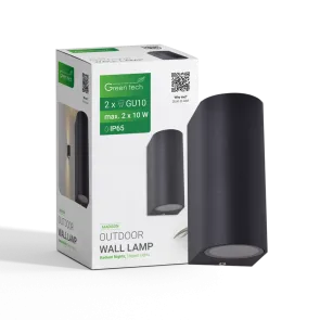 GREEN TECH Zunanja zidna svetilka Green Tech GU10 x 2, IP65 - MADISON