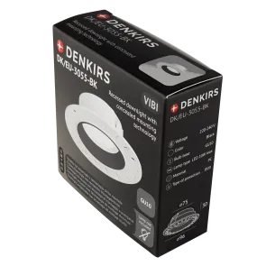 Recessed GU10 downlight black DK-EU-3055-BK
