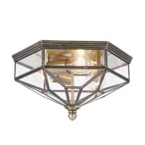 Stropna svetilka H356-CL-03-BZ v loft slogu