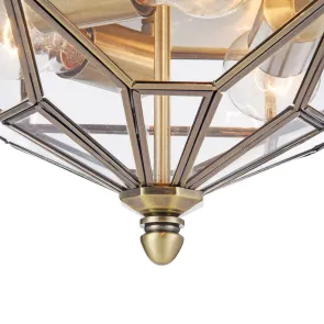 Stropna svetilka H356-CL-03-BZ v loft slogu