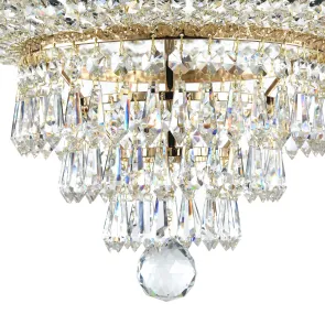 Crystal Chandelier DIA890-CL-18-G for Living Rooms