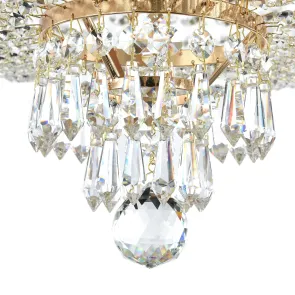 Gold Crystal Chandelier DIA890-CL-05-G for Living Room
