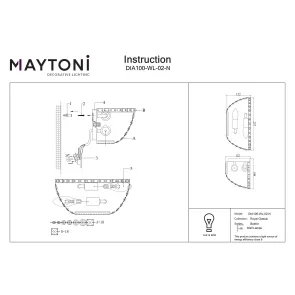 Crystal Wall Lamp DIA100-WL-02-N in Nickel Finish