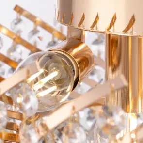 Gold Crystal Ceiling Light DIA120-06-G
