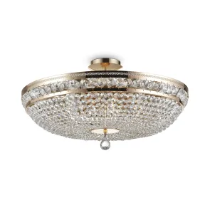 Gold Crystal Chandelier DIA700-CL-12-G for Living Room