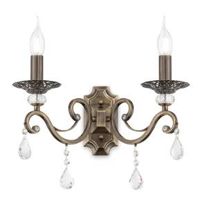 Classic Wall Lamp RC247-WL-02-R with Crystal Pendants
