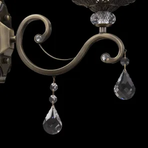 Classic Wall Lamp RC247-WL-01-R with Crystal Pendants
