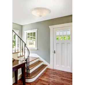 Classic Ceiling Light C908-CL-03-W White and Gold
