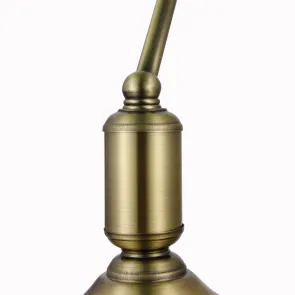 Banker Table Lamp Z153-TL-01-BS Green Glass Brass