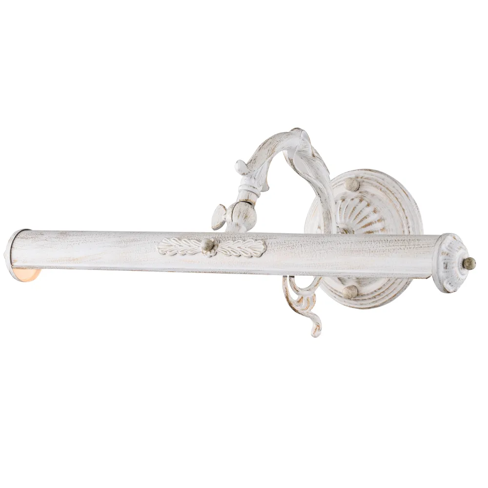 Picture Light PIC114-02-W White and Gold Classic