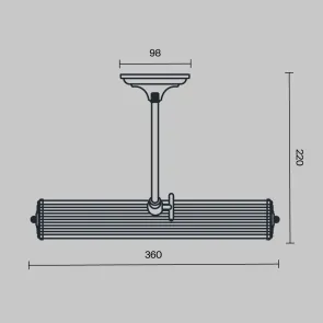 Picture Light PIC118-22-R Bronze Classic Design