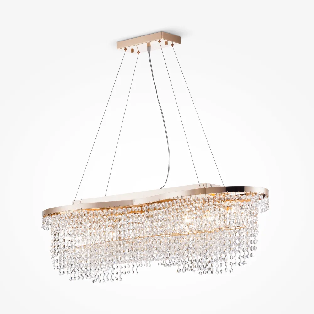 Pendant Chandelier DIA600-07-G Gold Crystal Design