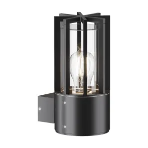 Zunanja stenska svetilka IP54 grafitna E27 O453WL-01GF