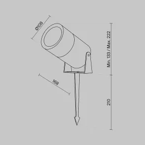 Landscape LED Light IP65 3000K O050FL-L15GF3K
