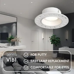 Vgradna svetilka GU10 bela DK-EU-3055-WH