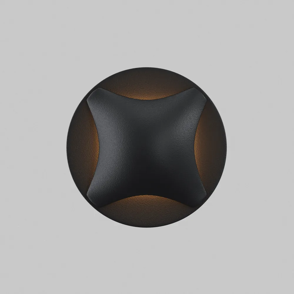 Recessed LED Light IP65 3000K 3W Black O036-L3B3K