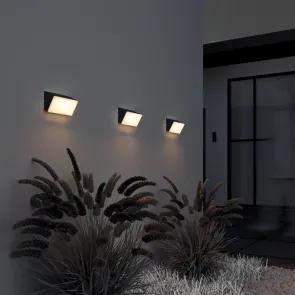 Wall LED Light IP54 3000K 10W Graphite O436WL-L10GF3K