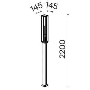 Vrtna svetilka E27 IP54 grafit O452FL-01GF3