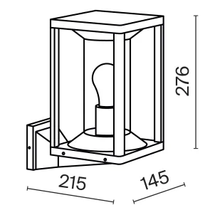 Wall Light E27 IP65 Graphite O452WL-01GF
