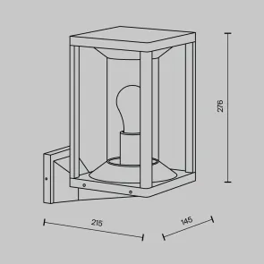 Wall Light E27 IP65 Graphite O452WL-01GF