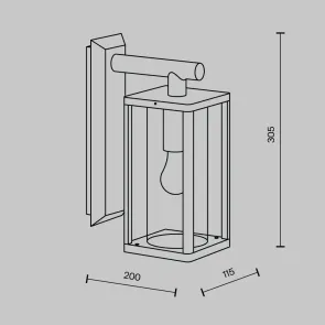Wall Light E27 IP65 Graphite O452WL-01GF1