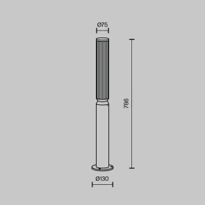 Landscape lighting O593FL-L12BR3K