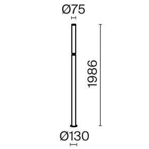 Vrtna svetilka O593FL-L20BR3K