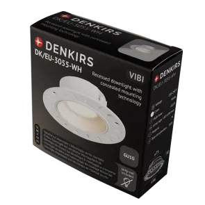 Vgradna svetilka GU10 bela DK-EU-3055-WH