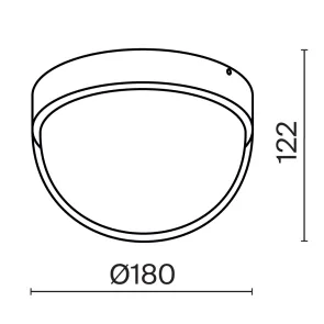 Stropna svetilka O438CL-L12GF3K