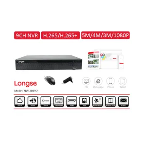 LONGSE NVR Longse snemalnik 9ch h.265 HDMI - NVR3609D