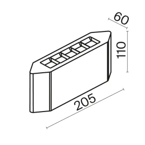 Arhitekturna razsvetljava O412WL-L5GF3K