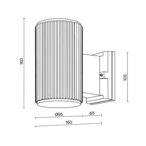 Wall Lamp O419WL-01GR