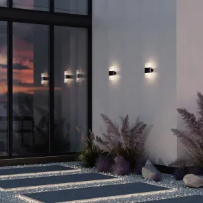 LED outdoor wall light 12W 3000K graphite IP54 MAYTONI O442WL-L12GF3K