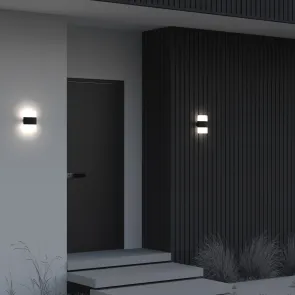 LED outdoor wall light 12W 3000K graphite IP54 MAYTONI O442WL-L12GF3K