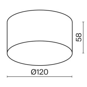 Stropna svetilka O430CL-L15B3K