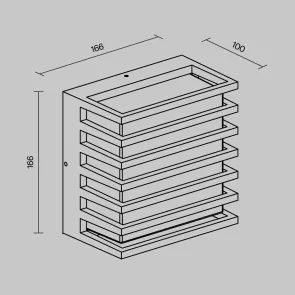 Wall lamp O020WL-L10B3K