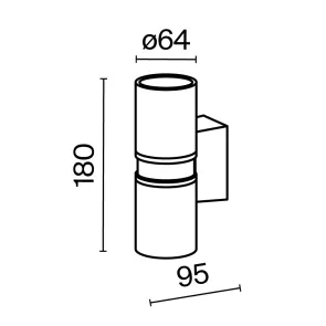 Stenska svetilka O582WL-02B