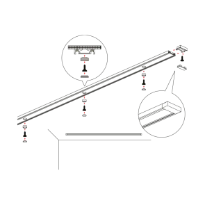 GREEN TECH Magnetic Rail MYSTYLE-USN-2M 2000 mm Ultra Slim
