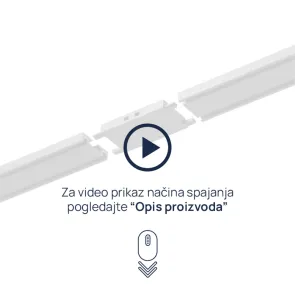 GREEN TECH Ravna spojka MYSTYLE-USN-I za ultra slim vodilo