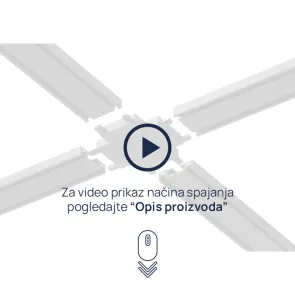 GREEN TECH Križna spojka MYSTYLE-USN-X za nadgradno tirnico