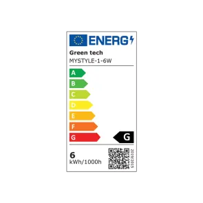 GREEN TECH LED magnetic lamp MYSTYLE 6W, 3CCT, Dim. MYSTYLE-1-6W