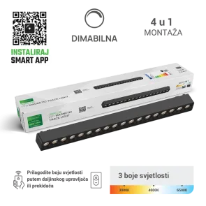 GREEN TECH LED magnetna svetilka MYSTYLE 18W, 3CCT, Dim.
