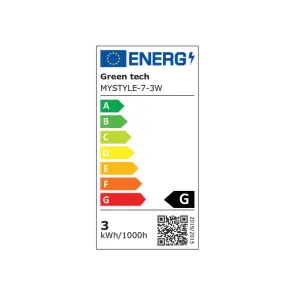 GREEN TECH LED magnetic lamp MYSTYLE 3W, 3CCT, Dim.