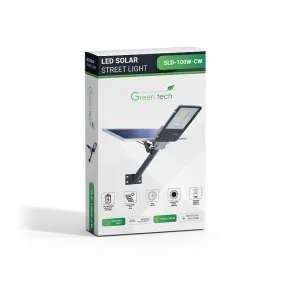 GREEN TECH LED Street Light Green Tech 100W, 6000K, IP65, Solar - SLD-100W-CW